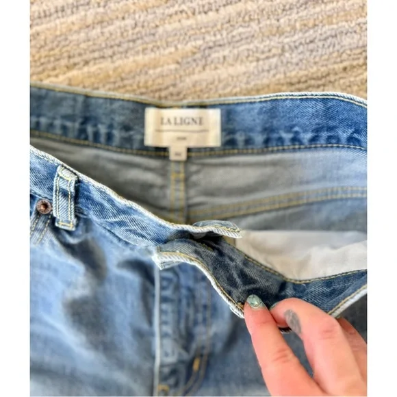 La Ligne Izzie High Rise Cropped Wide-Leg Jean - Picture 2 of 3